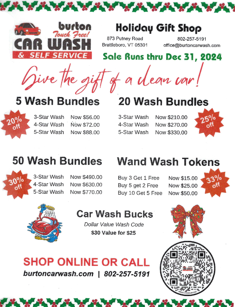 burton car wash 2025 sale